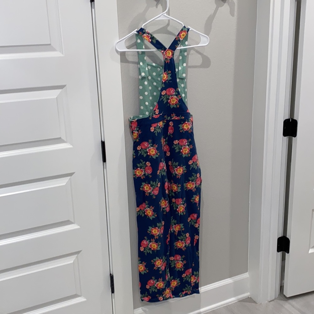 EUC Matilda Jane Clothing Size 14 Teen Tween Floral Flower Overalls MJC 2018 - Picture 4 of 11